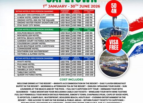 CAPE TOWN: VISA FREE 5-Day South African Adventure!