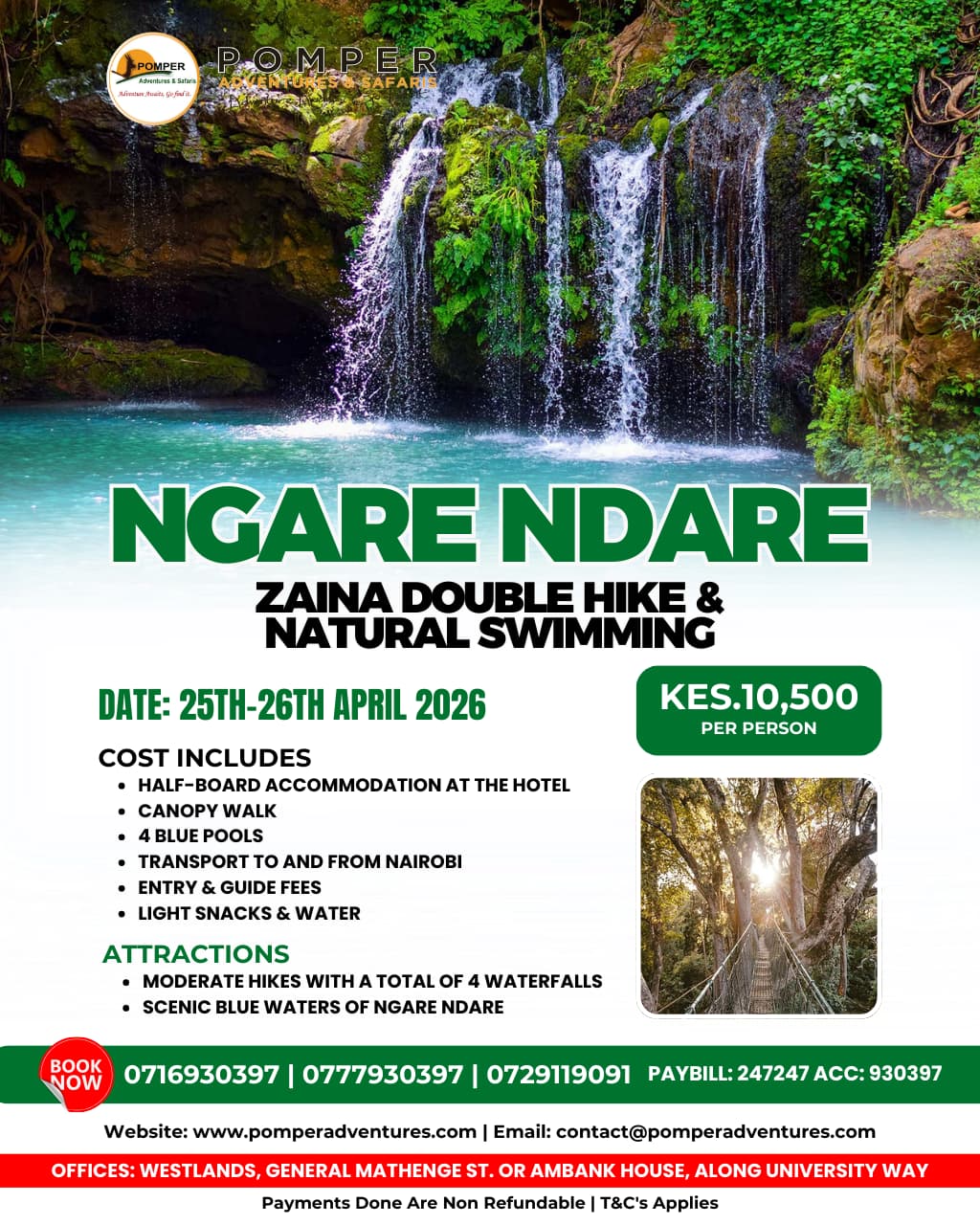 Ngare Ndare Forest & Zaina Falls 2026: The Ultimate Double Hike Adventure