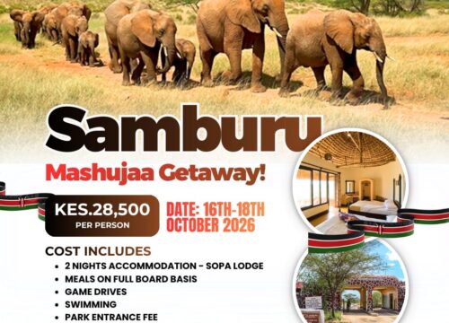 Samburu Sopa Lodge Safari 2026 | 3-Day Special 5 Wildlife Tour from Nairobi
