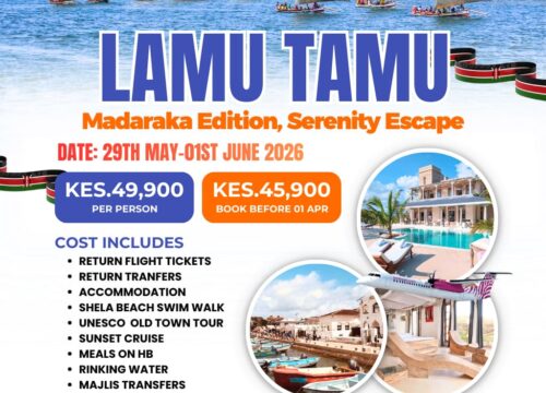 Lamu Tamu Madaraka Day Holiday 2026 | Flight Inclusive UNESCO Old Town & Shela Beach Packages