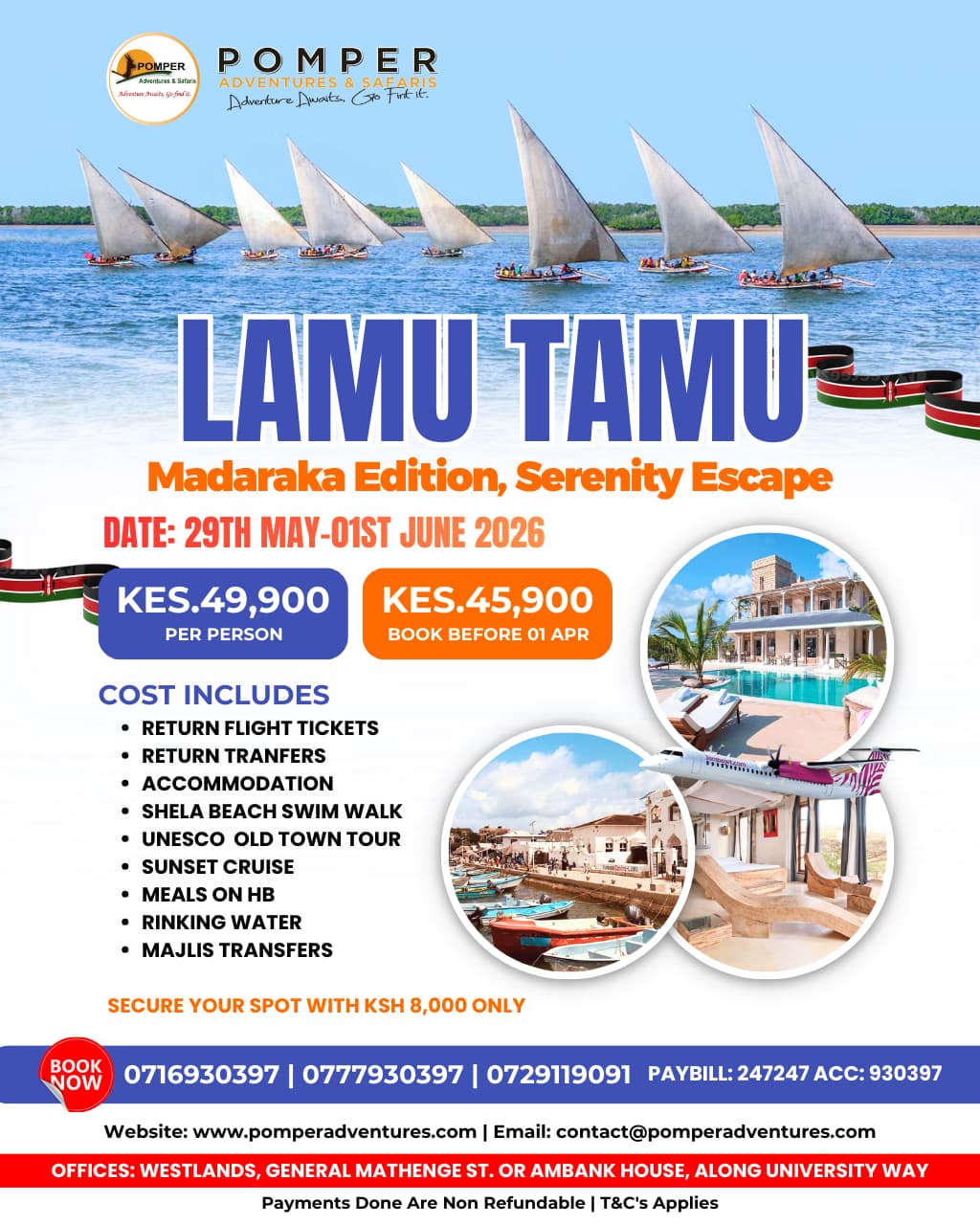 Lamu Tamu Madaraka Day Holiday 2026 | Flight Inclusive UNESCO Old Town & Shela Beach Packages