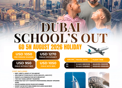 Dubai School's Out | Exclusive 6-Day, 5-Night August 2026 Holiday Package | Pomper Adventures