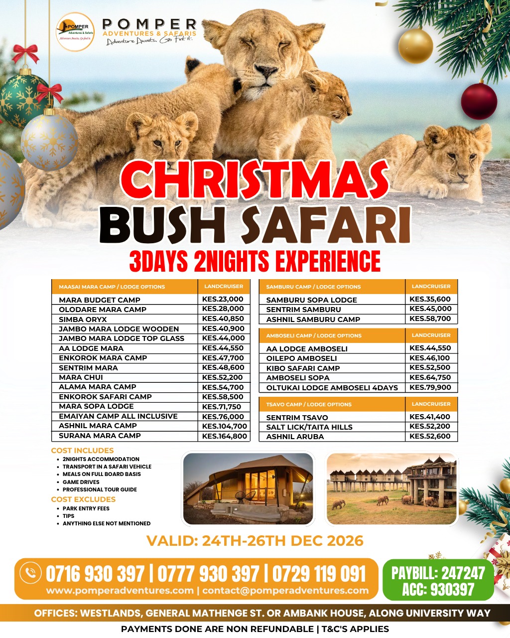Christmas Bush Safari 2026 | Experience the Magic of the Wild | Pomper Adventures