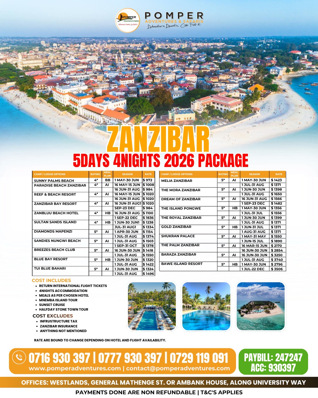 Zanzibar 5-Day, 4-Night Tropical Escape 2026 | The Ultimate Island Getaway | Pomper Adventures