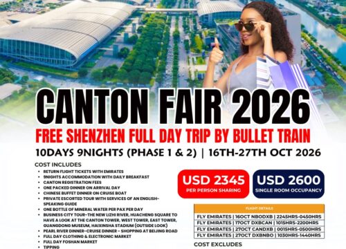 Experience the Canton Fair 2026: Comprehensive 10-Day, 9-Night Business & Travel Package
