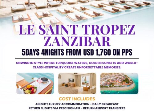 Unwind in Style | 5-Day, 4-Night Luxury Escape to Le Saint Tropez, Zanzibar | Pomper Adventures