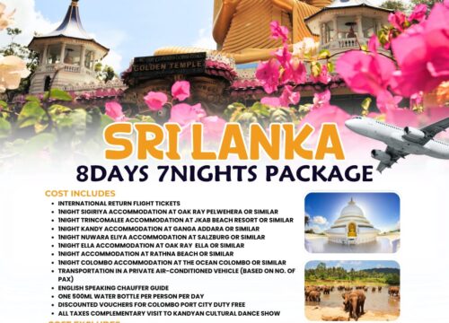 Discover the Enchantment of Sri Lanka | 8-Day, 7-Night Tropical Sojourn | Pomper Adventures